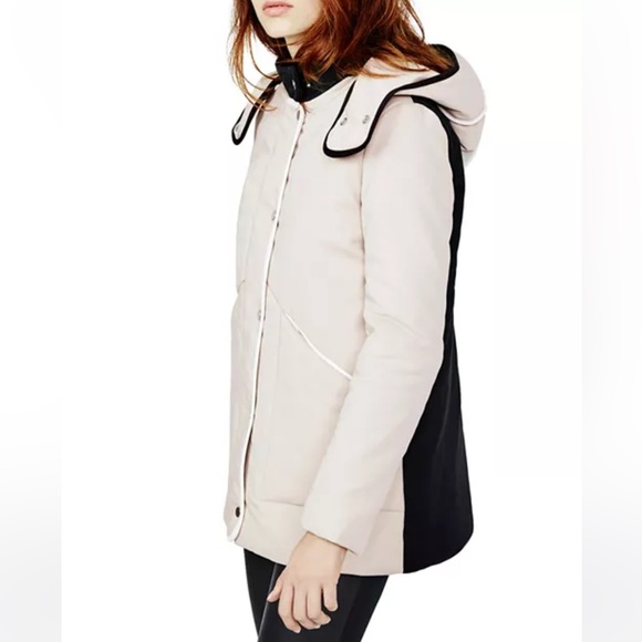 Maje Gipsy Two Tone Padded Parka - Picture 1 of 8